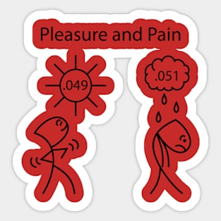 P-value Pleasure and Pain Sticker